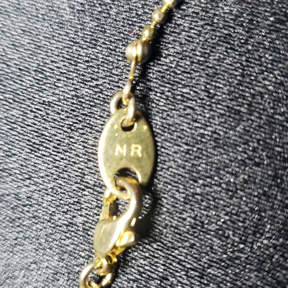 Vintage Nina Ricci goldtone anklet